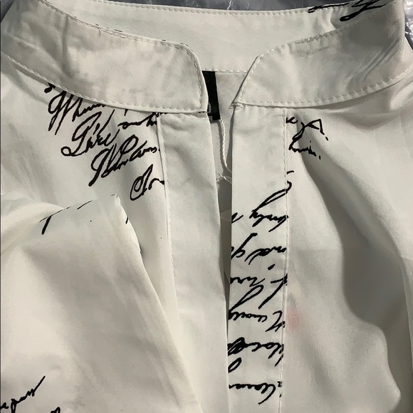 Handwriting Print Casual Shirt - Picture 9 of 12